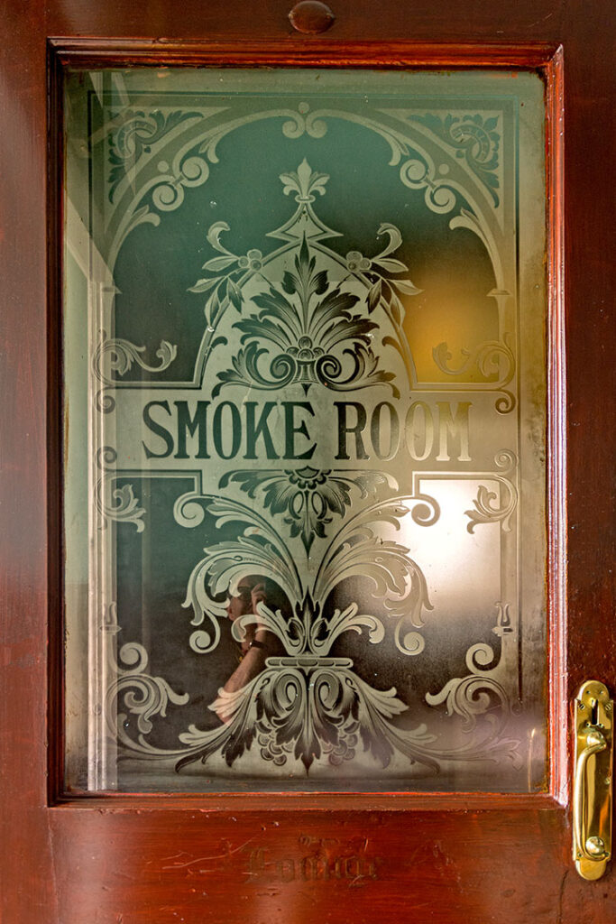 Anchor, Birmingham: 'Smoke Room' window