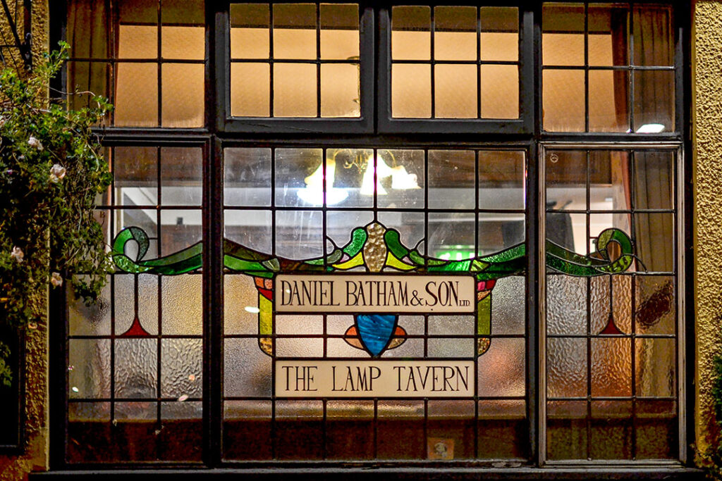 Lamp, Dudley: 'Daniel Batham' stained glass window